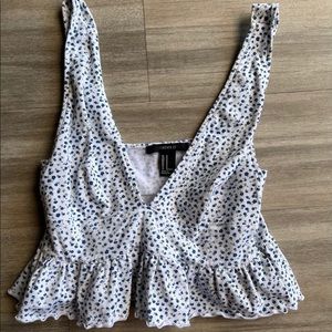 Size Medium Floral Crop Top Forever 21